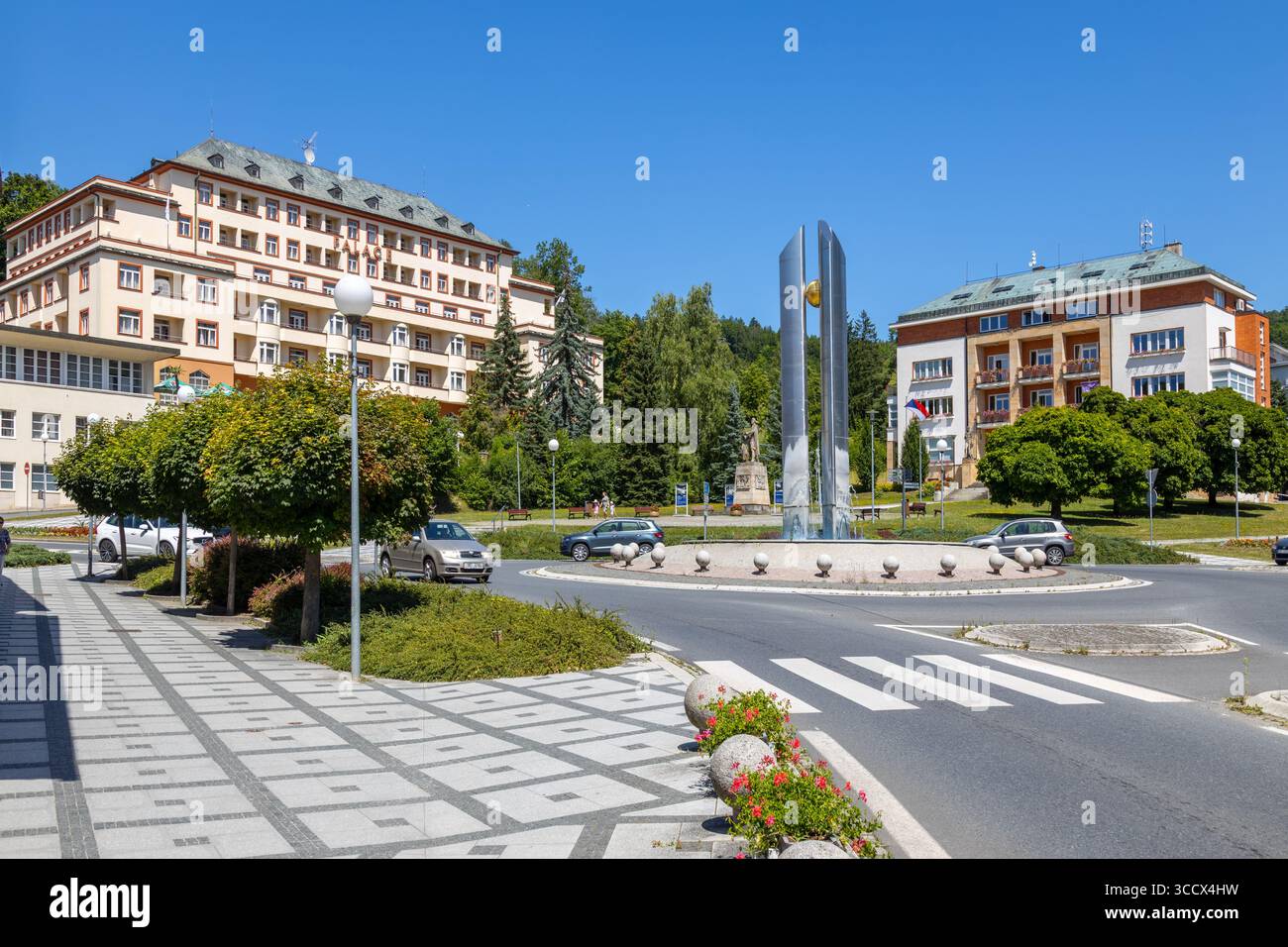 Lázně Luhačovice, Slovácko, Morava, Česká Republika / spa Town Luhacovice, Moravie, république tchèque Banque D'Images