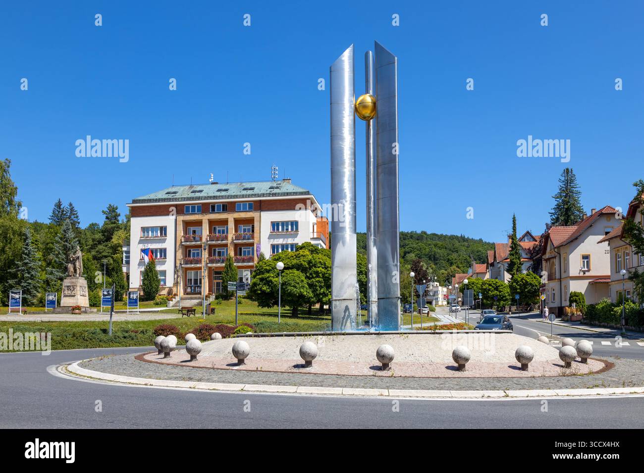 Lázně Luhačovice, Slovácko, Morava, Česká Republika / spa Town Luhacovice, Moravie, république tchèque Banque D'Images