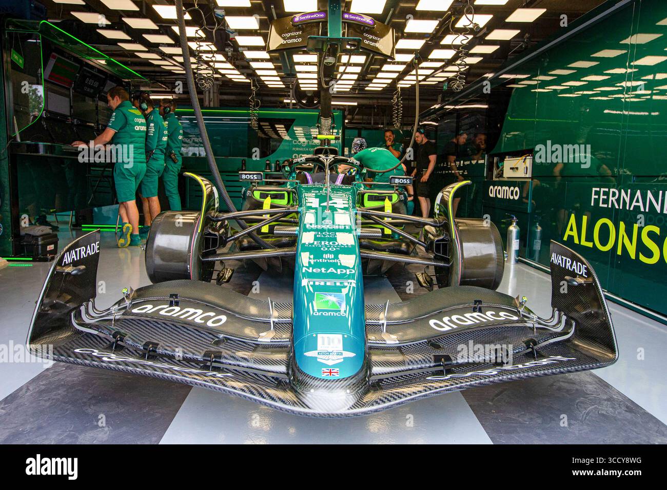 Aston Martin Aramco Cognizant F1 Team.durant la journée 2, vendredi, du PIRELLI GRAND PRIX DU CANADA 2023 de FORMULE 1 - du 15 au 18 juin 2023 à Montréal, Québec, Canada (image crédit : © Stefano Facchin/CSM via ZUMA Press Wire) Banque D'Images