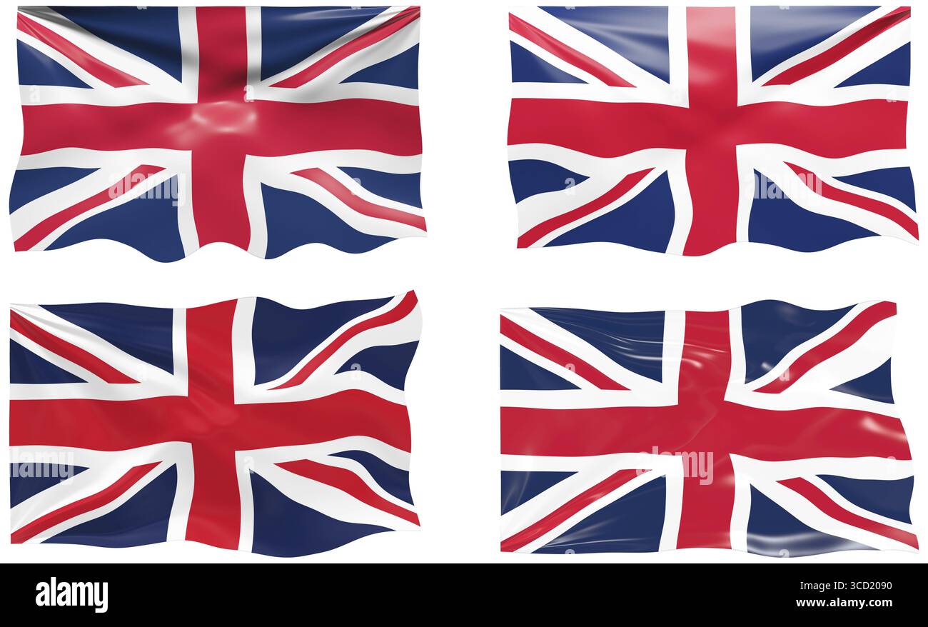Grande Image du drapeau du Royaume-Uni Banque D'Images