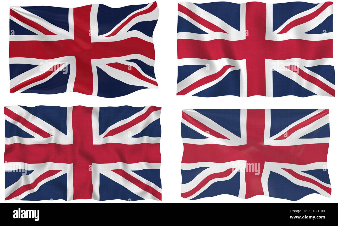 Grande Image du drapeau du Royaume-Uni Banque D'Images