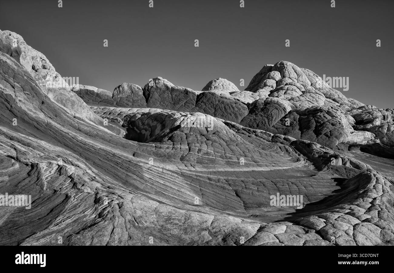 Formations de grès Navajo à White Pocket dans Vermillion Cliffs National Monument, Arizona. Banque D'Images