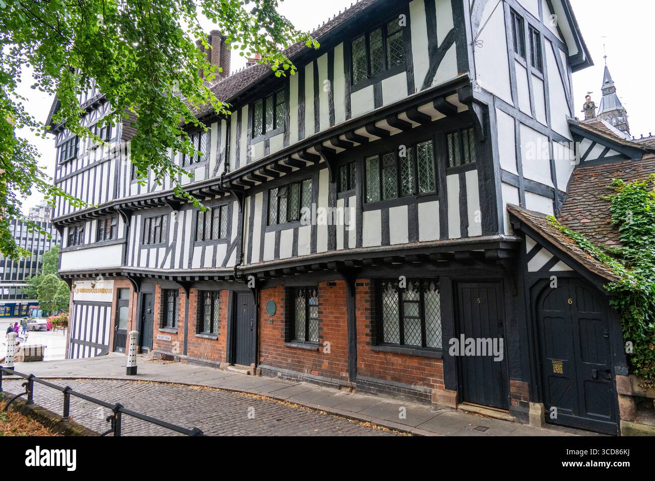Lychgate Cottages, Priory Row, Coventry, Warwickshire, Royaume-Uni Banque D'Images