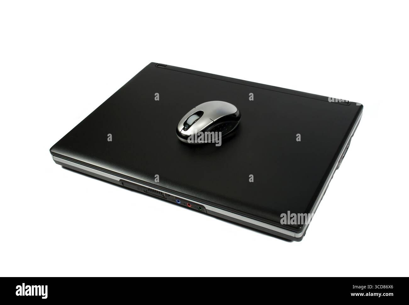 Souris d'un ordinateur portable isolé Banque D'Images