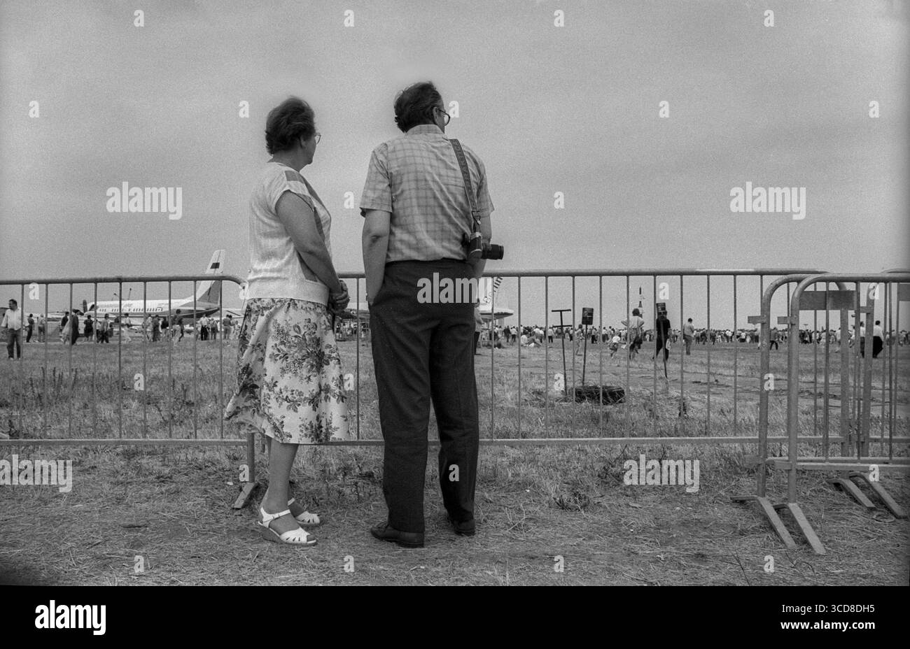 Allemagne, Berlin, 15.06.1992, ILA, International Aerospace Exhibition '92, Tarmac, visiteurs Banque D'Images