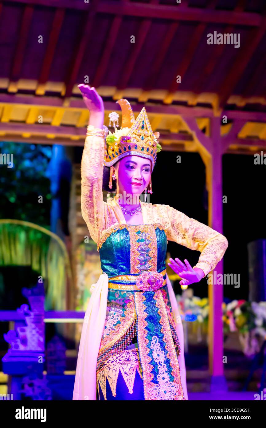 Javanais do ladrangan. Le ladrangan est un rituel pour éliminer l'énergie négative d'une zone. Banque D'Images