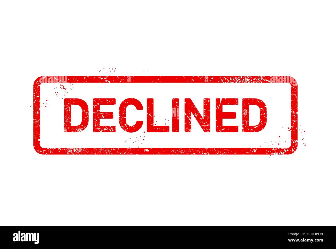 Timbre en caoutchouc d'affranchissement refusé, sceau nu de fil annulé, mettant un timbre refusé, vecteur Illustration de Vecteur