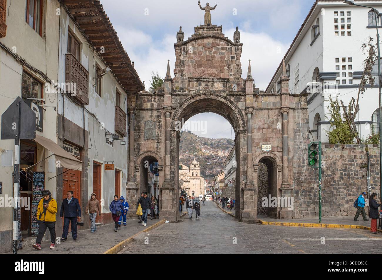 La ville de Cusco au Pérou, Amérique du Sud. Banque D'Images