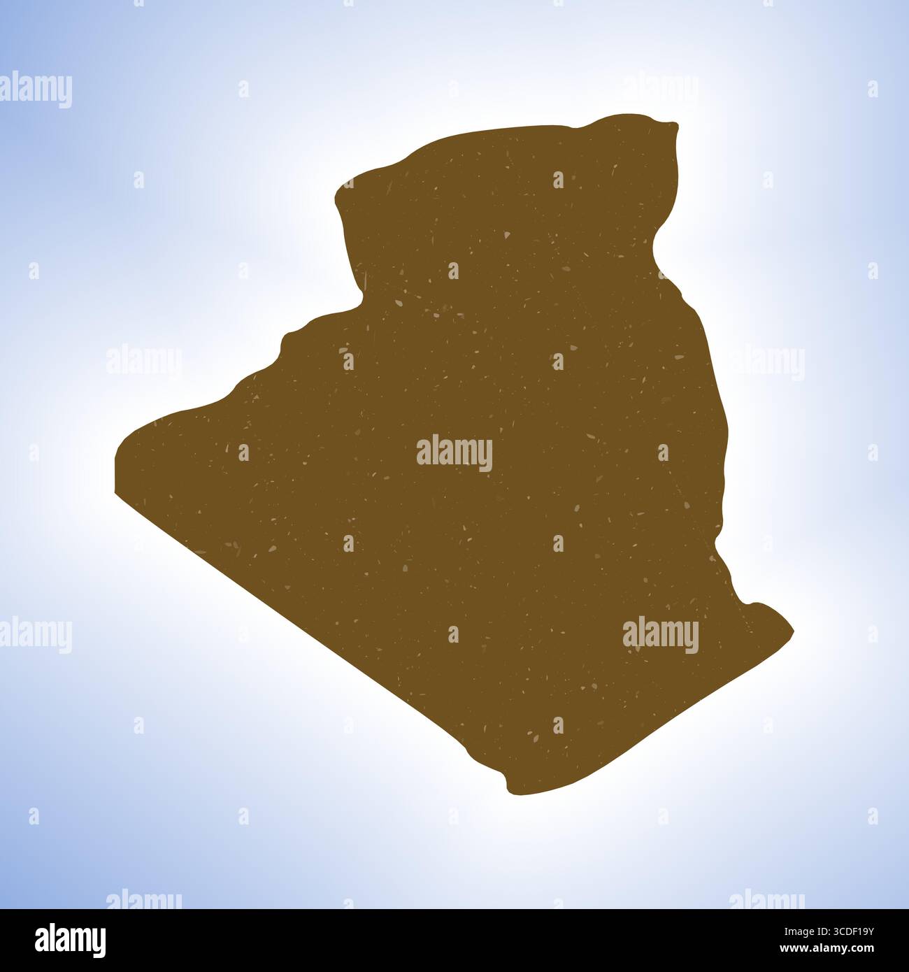 Forme Algérie sur fond dégradé. Carte du pays avec texture à gratter. Algérie affiche vibrante. Illustration vectorielle moderne. Illustration de Vecteur