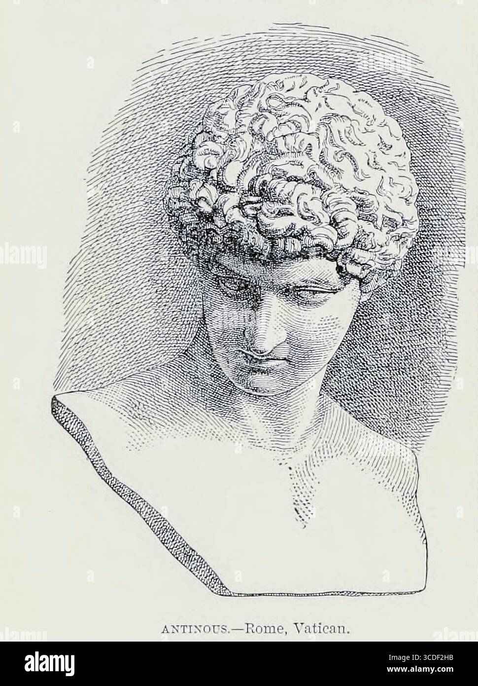 Antinous, également appelé Antinoös, (c. 111 - c. 130) était un jeune grec de Bithynie, un favori et amant de l'empereur romain Hadrien. Après sa mort prématurée avant son 20e anniversaire, Antinous a été déifié sur les ordres d'Hadrien, étant vénéré à la fois dans l'est grec et dans l'Ouest latin, parfois comme un Dieu et parfois simplement comme un héros du LIVRE X - Rome dans le volume 11, de l'histoire universelle de Ridpath : un compte rendu de l'origine, de la condition primitive et du développement ethnique des grandes races de l'humanité, et des principaux événements dans l'évolution et le progrès de la vie civilisée entre les hommes et n Banque D'Images