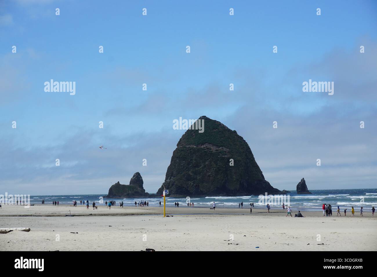 Haystack Rock, Cannon Beach, Oregon US Banque D'Images