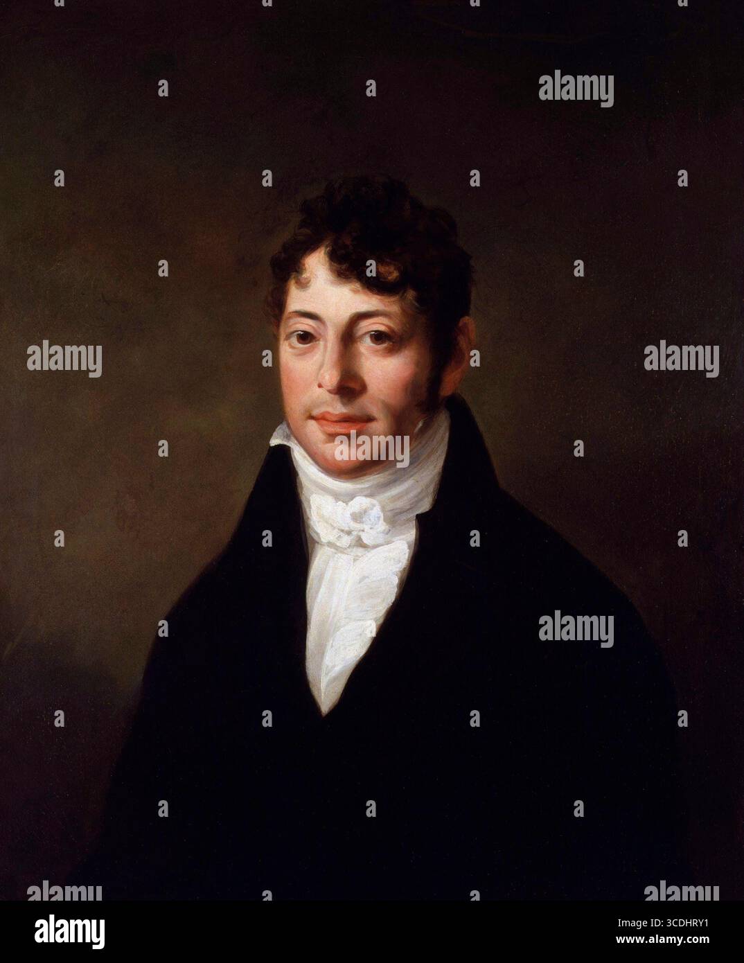 Joseph Grimaldi. Portrait de l'acteur, comédien et danseur anglais Joseph Grimaldi (1778-1837) par John Cawse, 1807 Banque D'Images