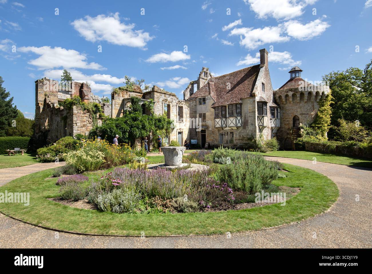 Château et jardins de Scotney, Kent, Royaume-Uni Banque D'Images