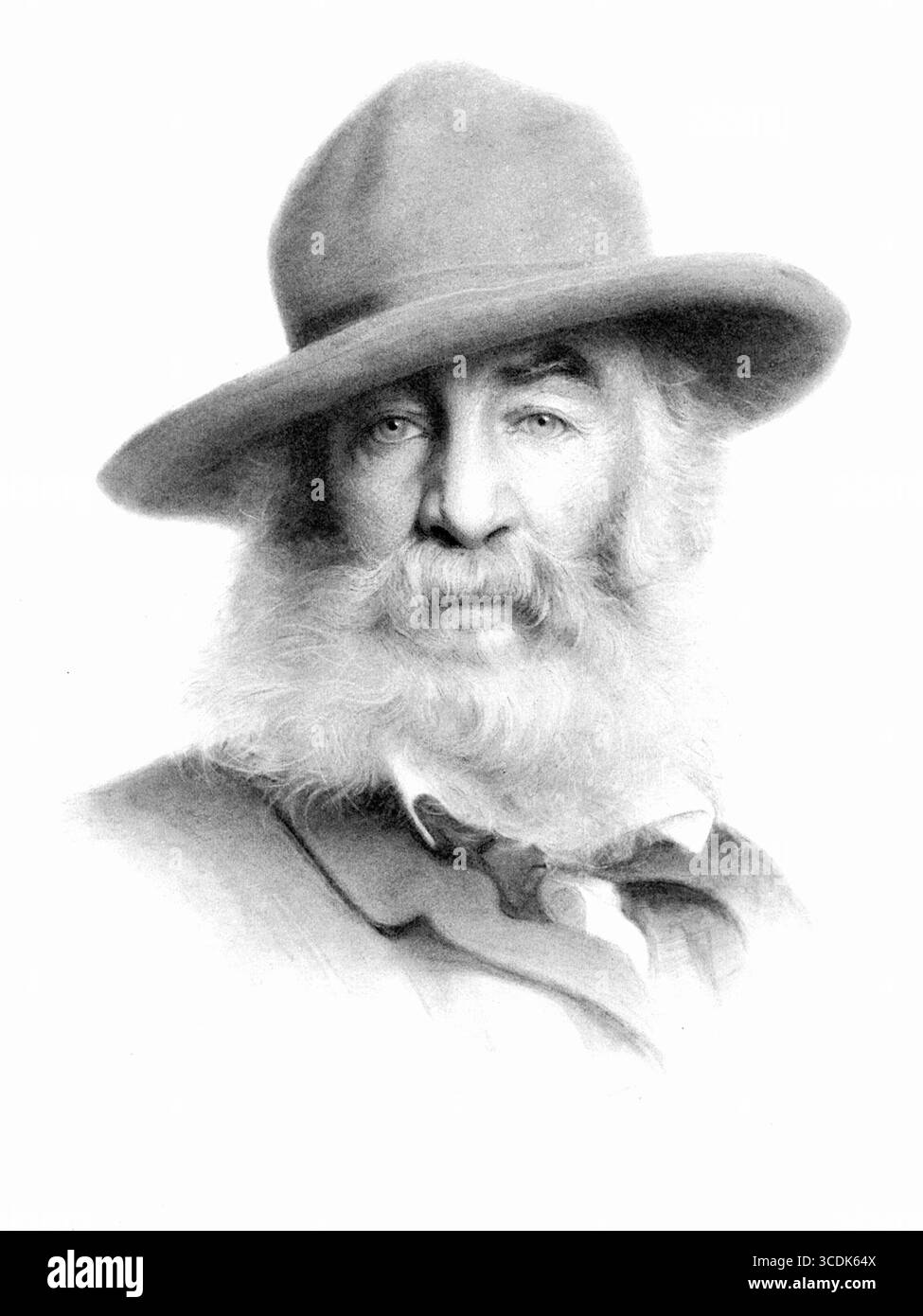 Thomas Wilmer Dewing - Walt Whitman (1875) Banque D'Images