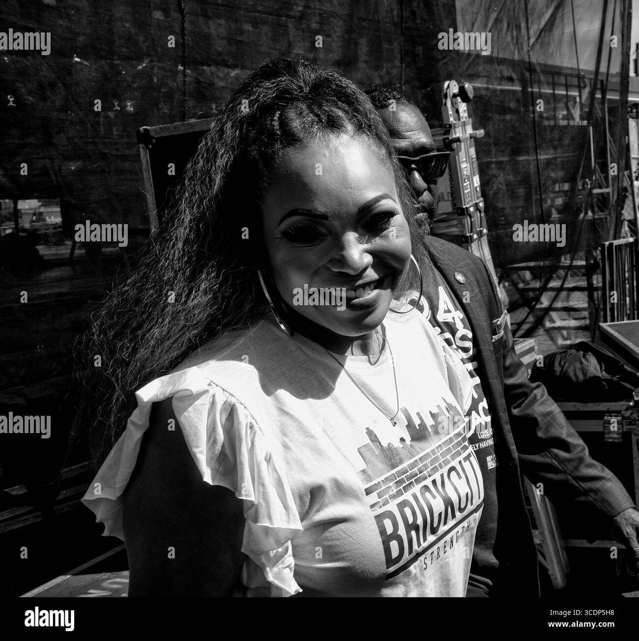 2 septembre 2023, Newark, New Jersey, États-Unis : L'actrice TISHA CAMPBELL pendant les 24 heures annuelles de la paix organisées par la ville de Newark. L’événement 24 heures de la paix utilise la culture Hip Hop pour engager la communauté et avoir un dialogue significatif autour de questions importantes telles que la non-violence et la résolution des conflits.â€ les responsables ont déclaré. (Crédit image : © Brian Branch Price/ZUMA Press Wire) Banque D'Images