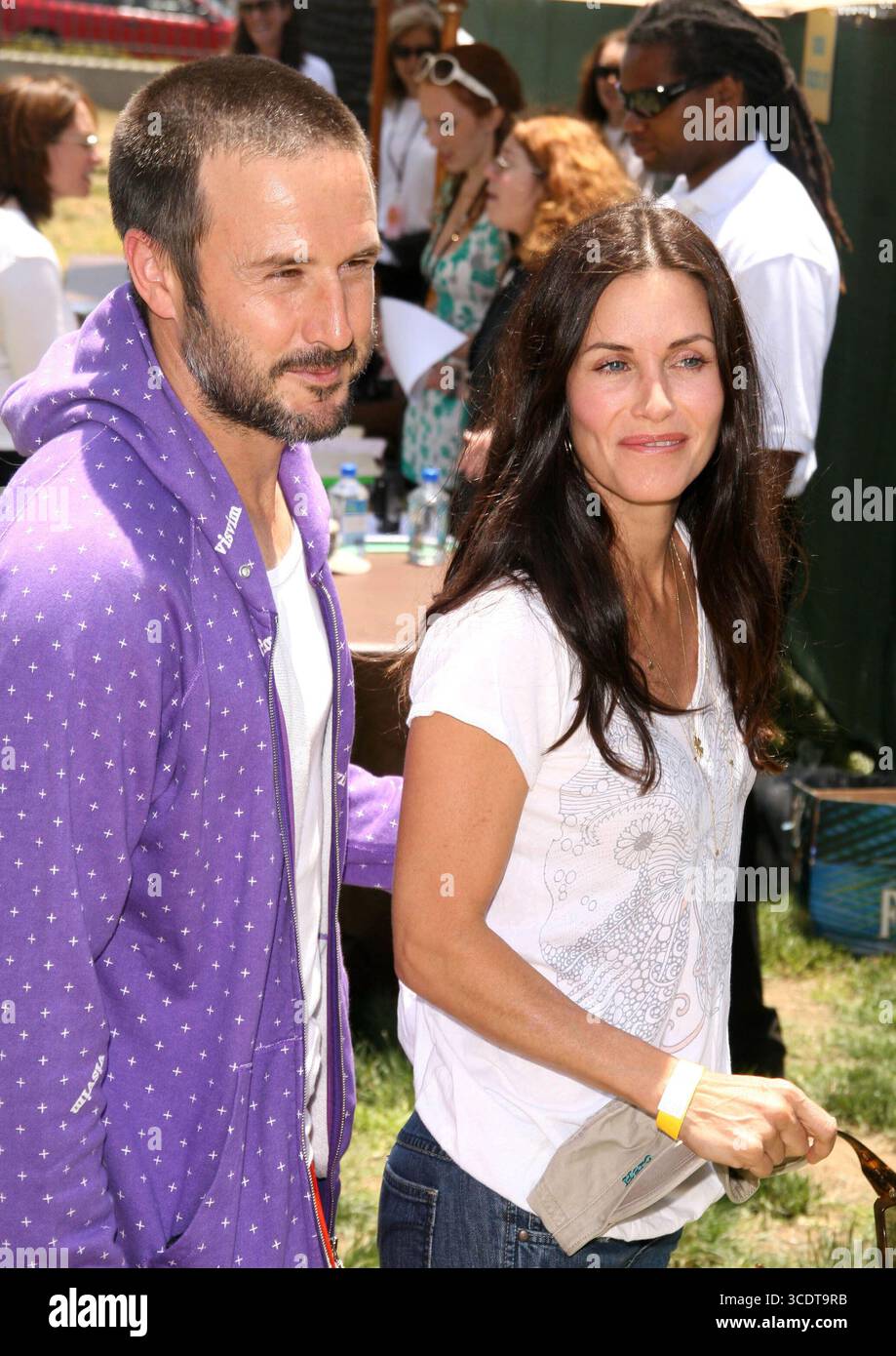 Courteney Cox et David Arquette à 'A Time for Heroes Celebrity Carnival' pour la Fondation Elizabeth Glazer Pediatric AIDS tenue au Wadworth Theater à Los Angeles - 08 juin 2008 Banque D'Images