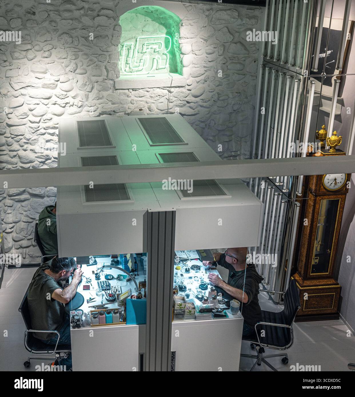 Intérieur du siège d’Urwerk, un fabricant de montres de luxe indépendant basé à genève, suisse. Banque D'Images