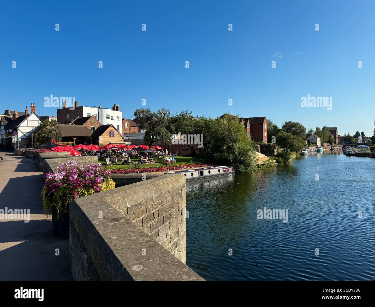 King John's Bridge, Tewkesbury, Gloucestershire, Angleterre, Royaume-Uni. - Image de stock capturée avec un smartphone