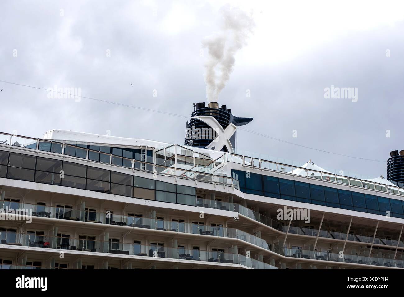 Bateau de croisière Celebrity Eclipse amarré à Pier Head , Liverpool, Angleterre, Royaume-Uni, 10 août 2025 Banque D'Images