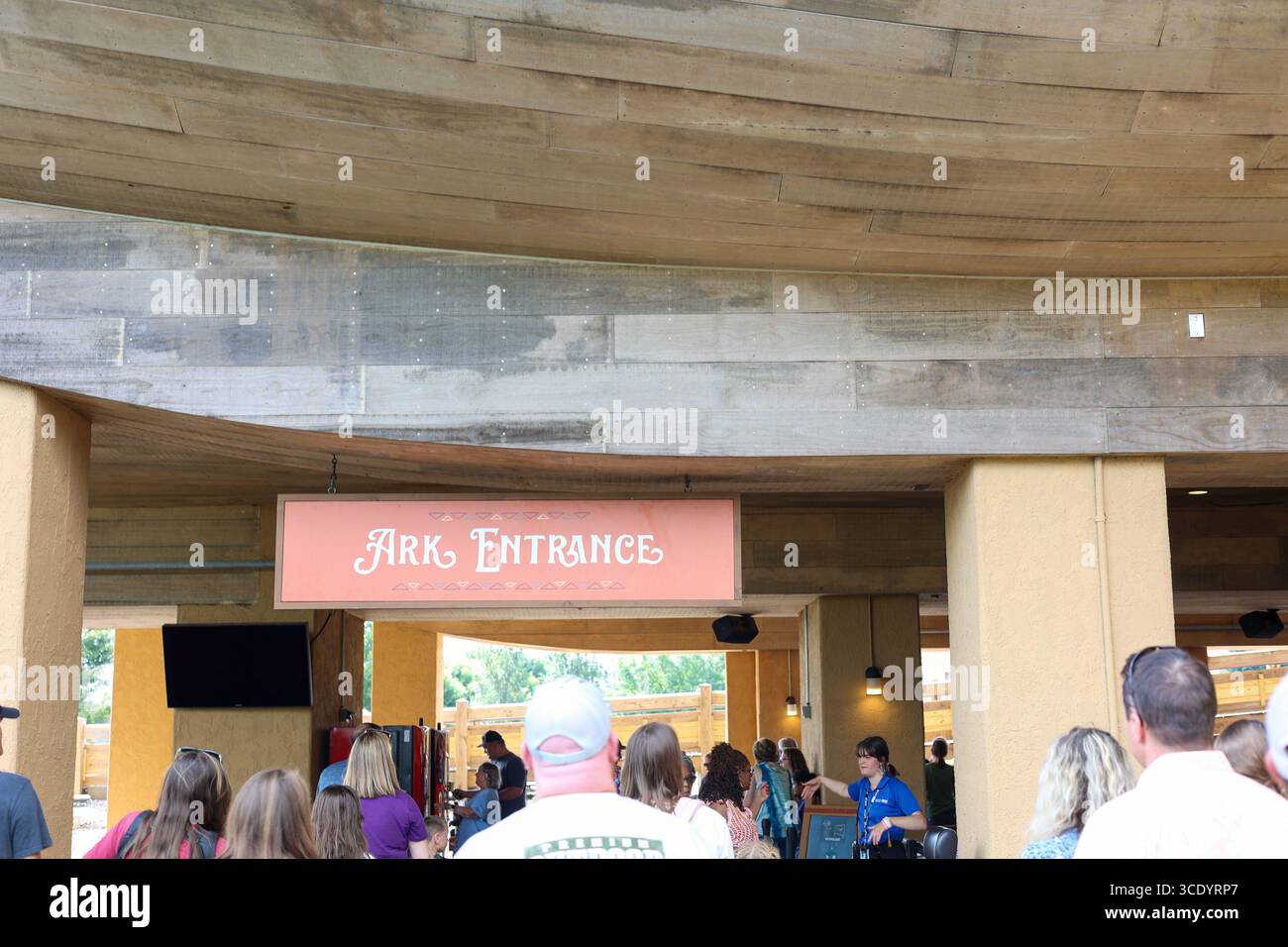 Williamstown, Kentucky États-Unis 22 juillet 2023 vue de l'extérieur du parc à thème Noah's Ark Encounter à Williamstown, Kentucky Banque D'Images