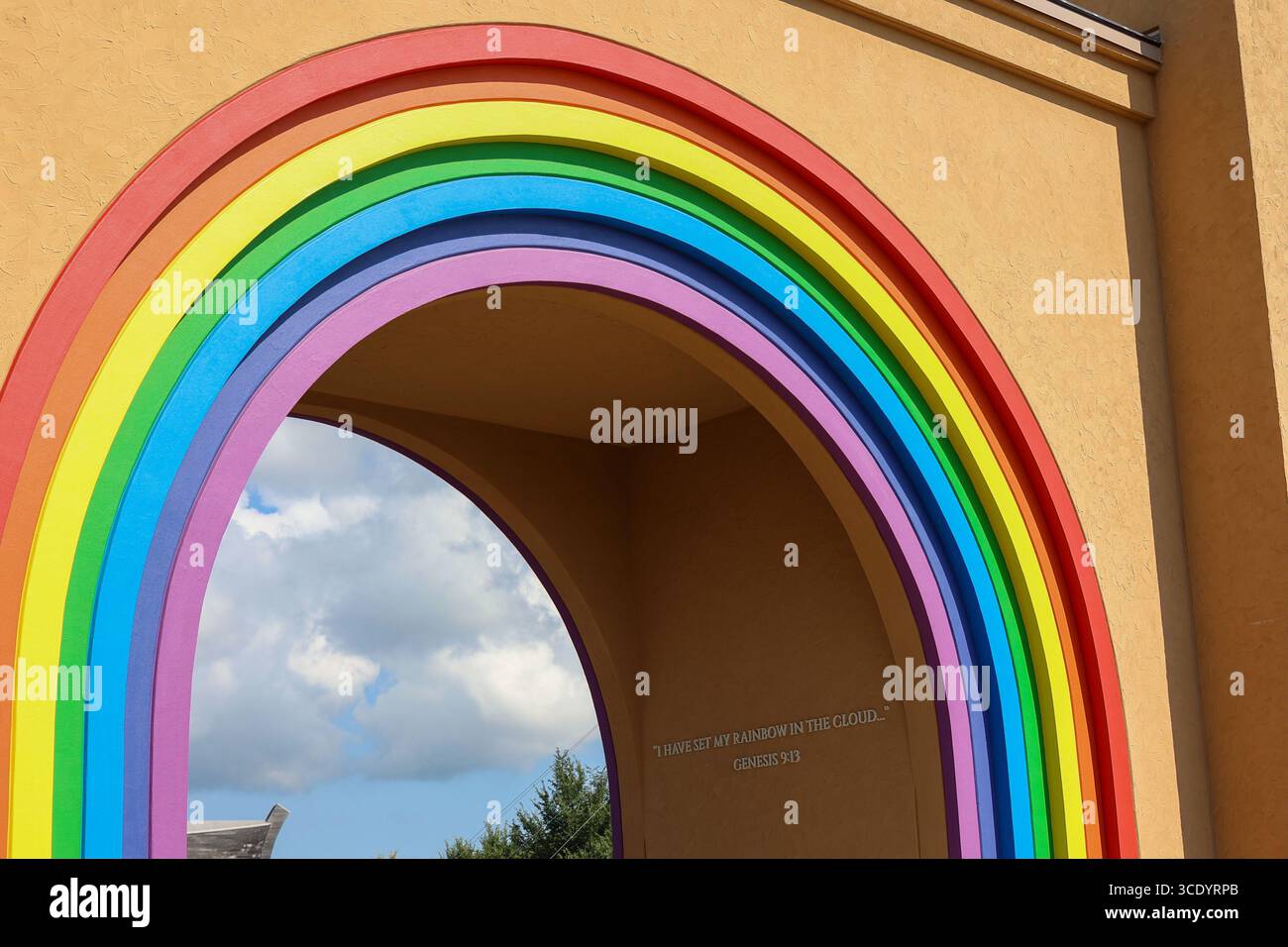 Williamstown, Kentucky États-Unis 22 juillet 2023 vue de l'extérieur du parc à thème Noah's Ark Encounter à Williamstown, Kentucky Banque D'Images