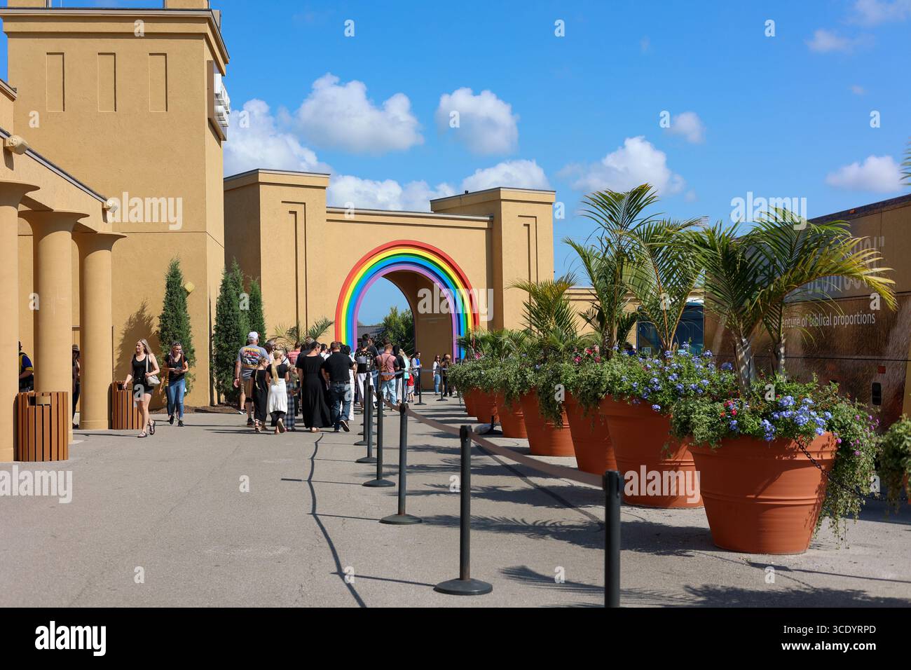Williamstown, Kentucky États-Unis 22 juillet 2023 vue de l'extérieur du parc à thème Noah's Ark Encounter à Williamstown, Kentucky Banque D'Images