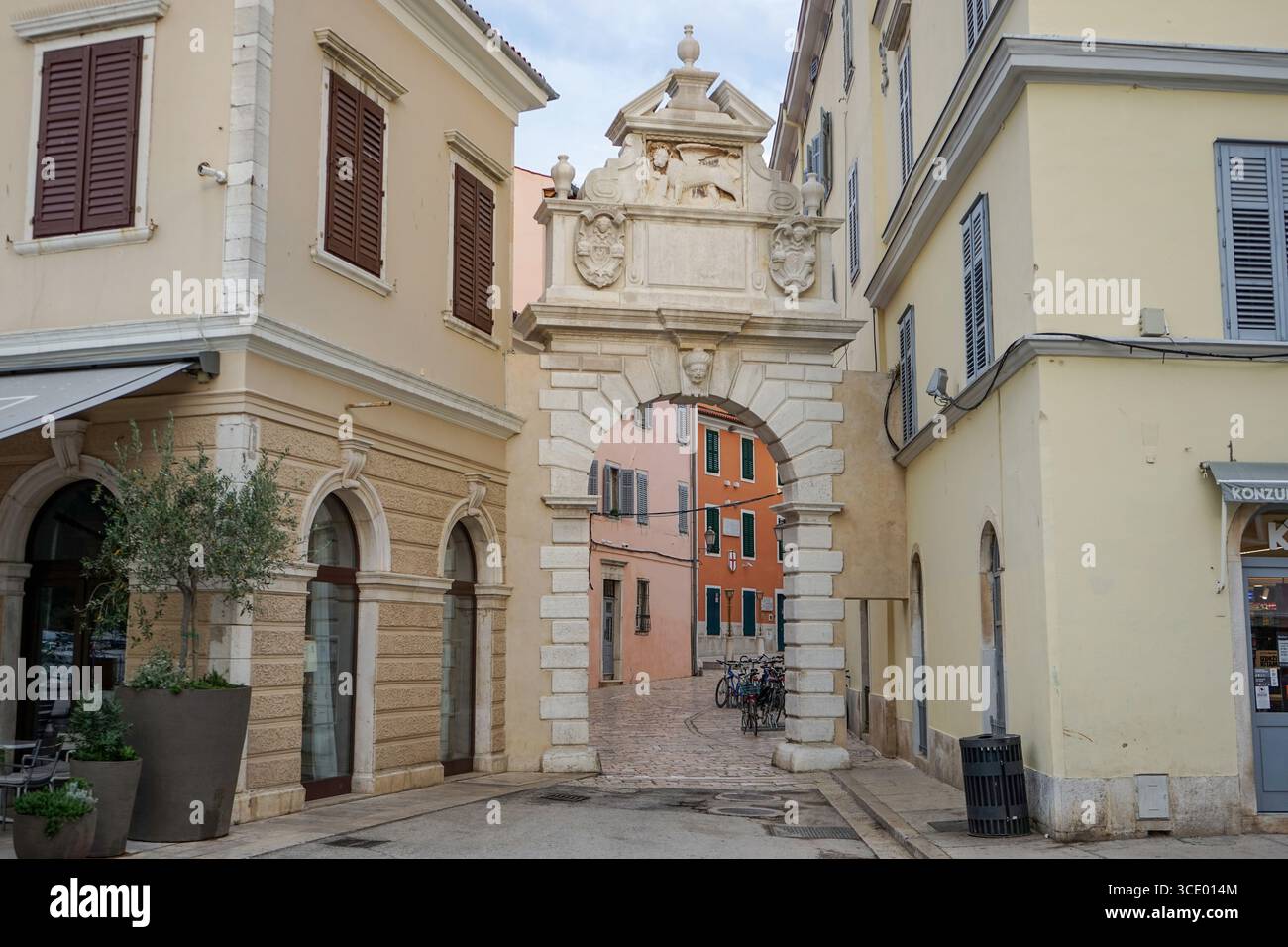 L'Arche de Balbi à Rovinj, Croatie Banque D'Images