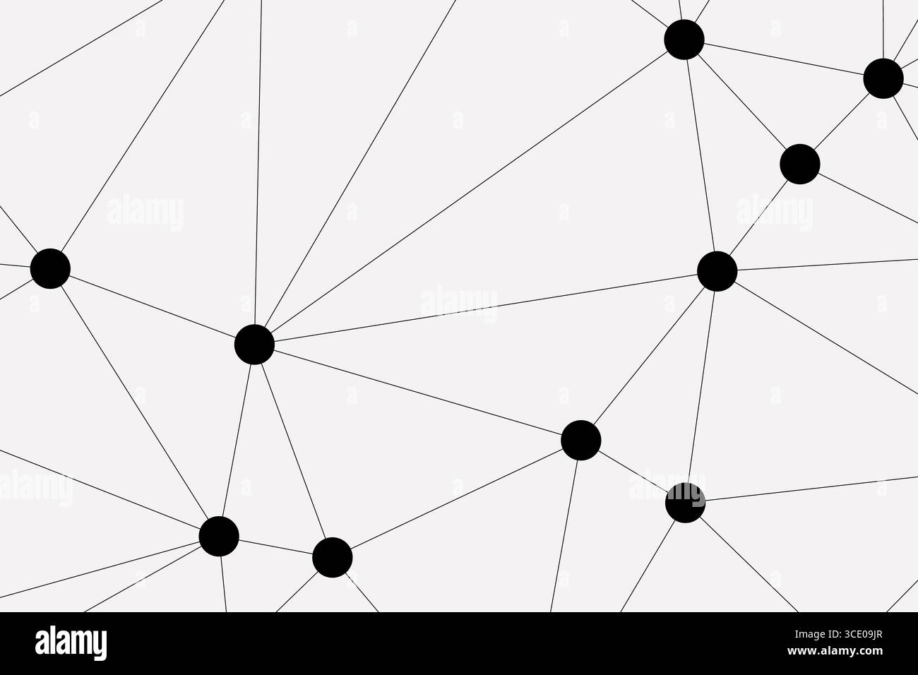 Fond de maillage de réseau géométrique abstrait avec des points et des lignes connectés – structure technologique polygonale Illustration de Vecteur