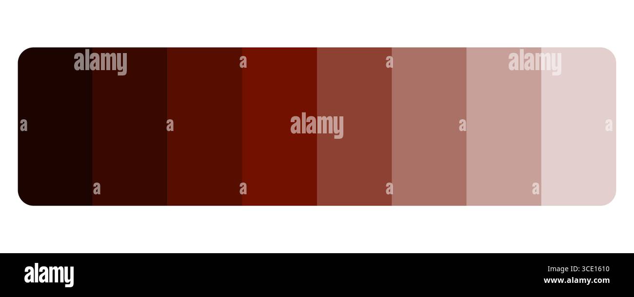 Tons bruns. Palette de nuances terreuses. Fond dégradé chaud. Nuance de couleur vectorielle. Illustration de Vecteur