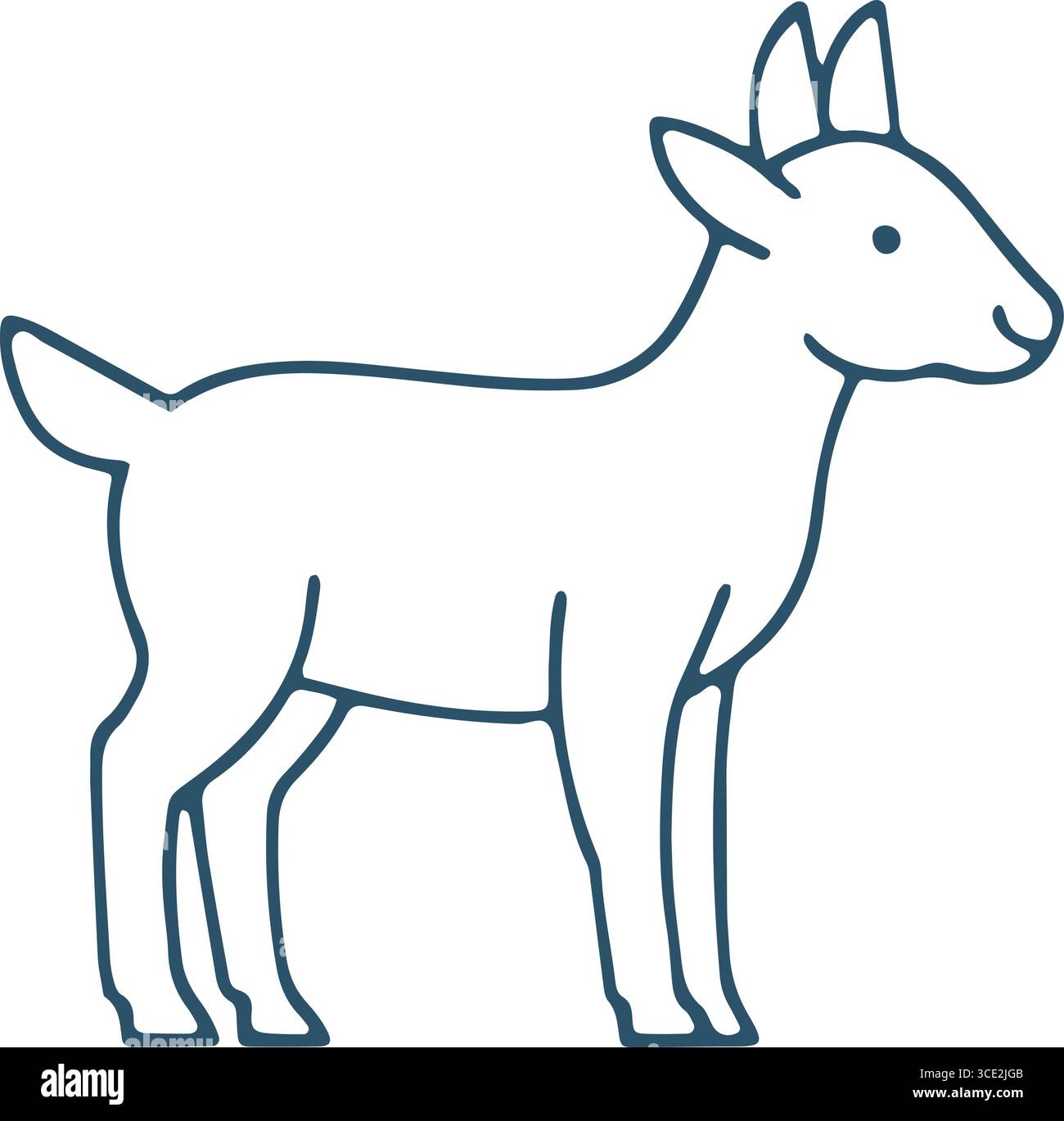 Cuisses de chèvre Banque d'images vectorielles - Alamy