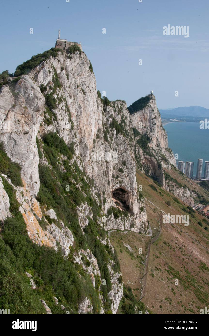 Rocher de Gibraltar Banque D'Images