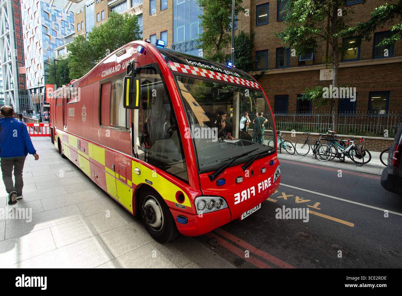 véhicule de service d'urgence en cas d'incident chimique Banque D'Images