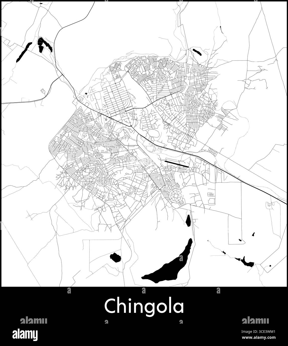 Zambia map Banque d'images noir et blanc - Page 2 - Alamy