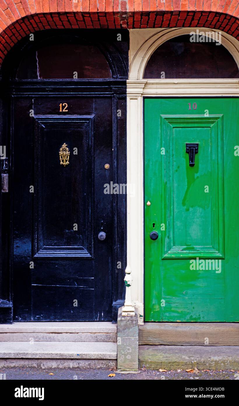 Portes et entrées, Leek, Staffordshire, Angleterre Banque D'Images