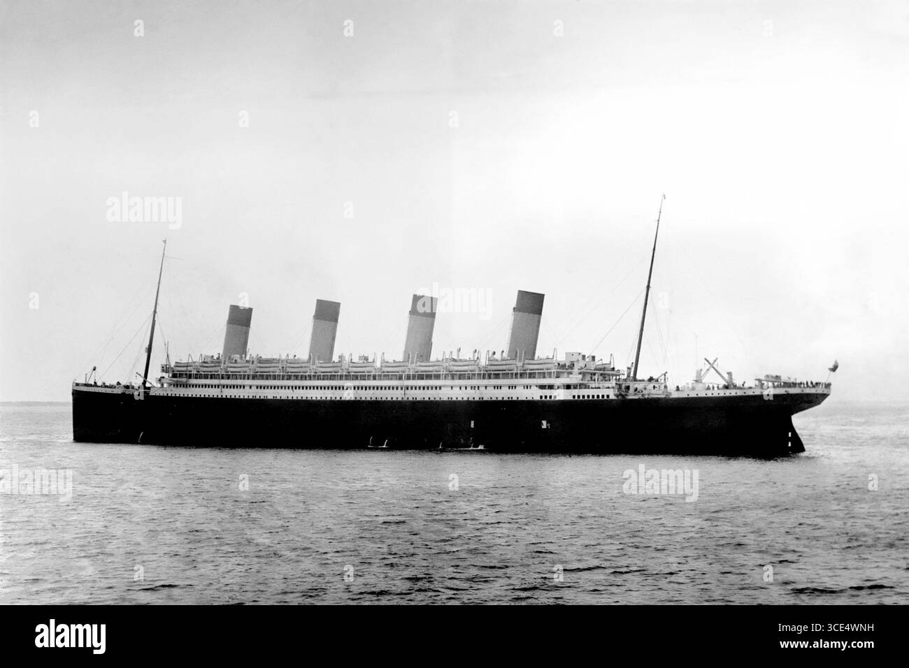 RMS Olympic. Photographie de RMS Olympic, v. 1920 Banque D'Images