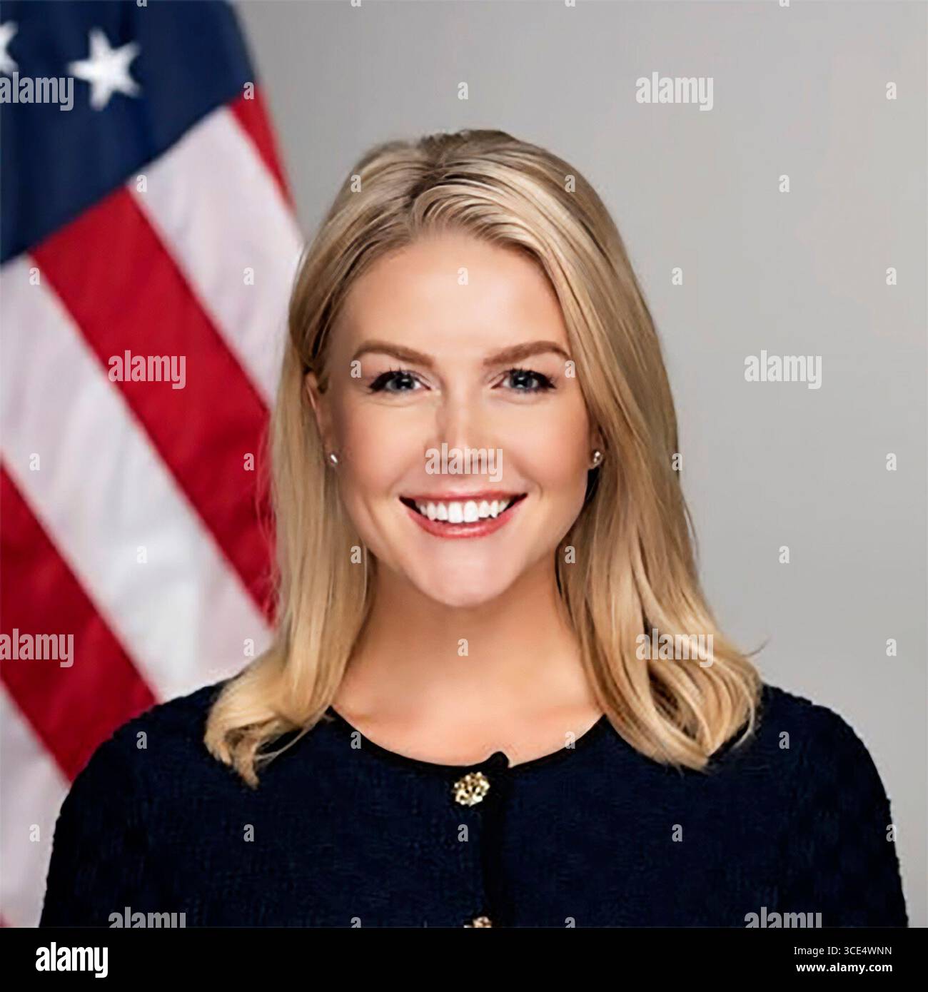 Karoline Leavitt. Portrait officiel de l'attaché de presse de la Maison Blanche dans l'administration Trump, 2025 Banque D'Images