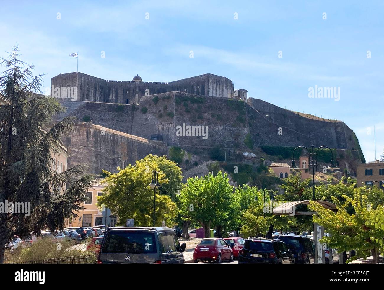 Ville de Corfou , Île de Corfou, Grèce - Image de stock capturée avec un smartphone
