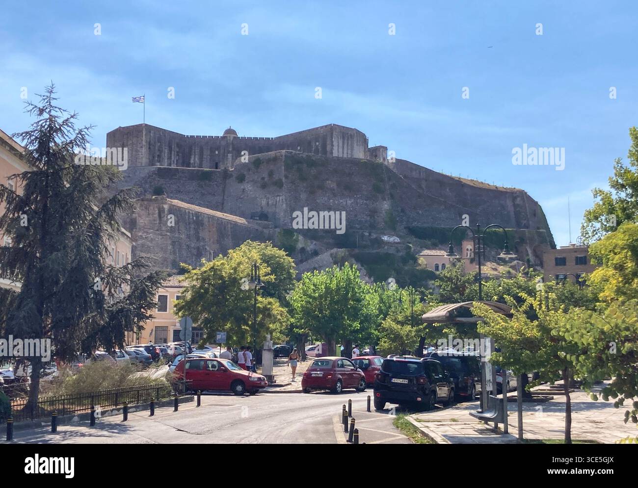 Ville de Corfou , Île de Corfou, Grèce - Image de stock capturée avec un smartphone