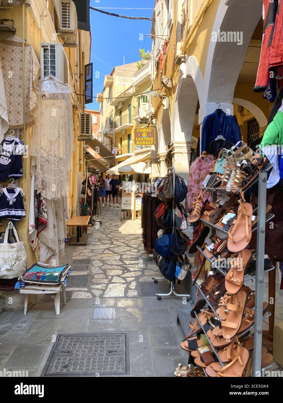 Ville de Corfou , Île de Corfou, Grèce - Image de stock capturée avec un smartphone