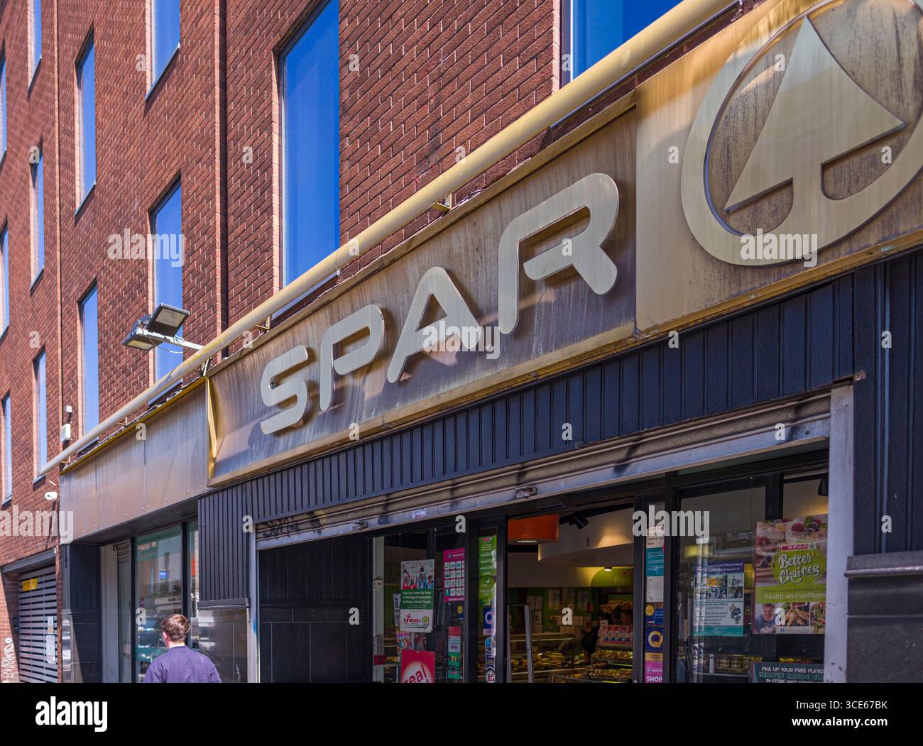 Commodité Spar magasin de détail, Merrion Row, Dublin, Leinster, Irlande Banque D'Images