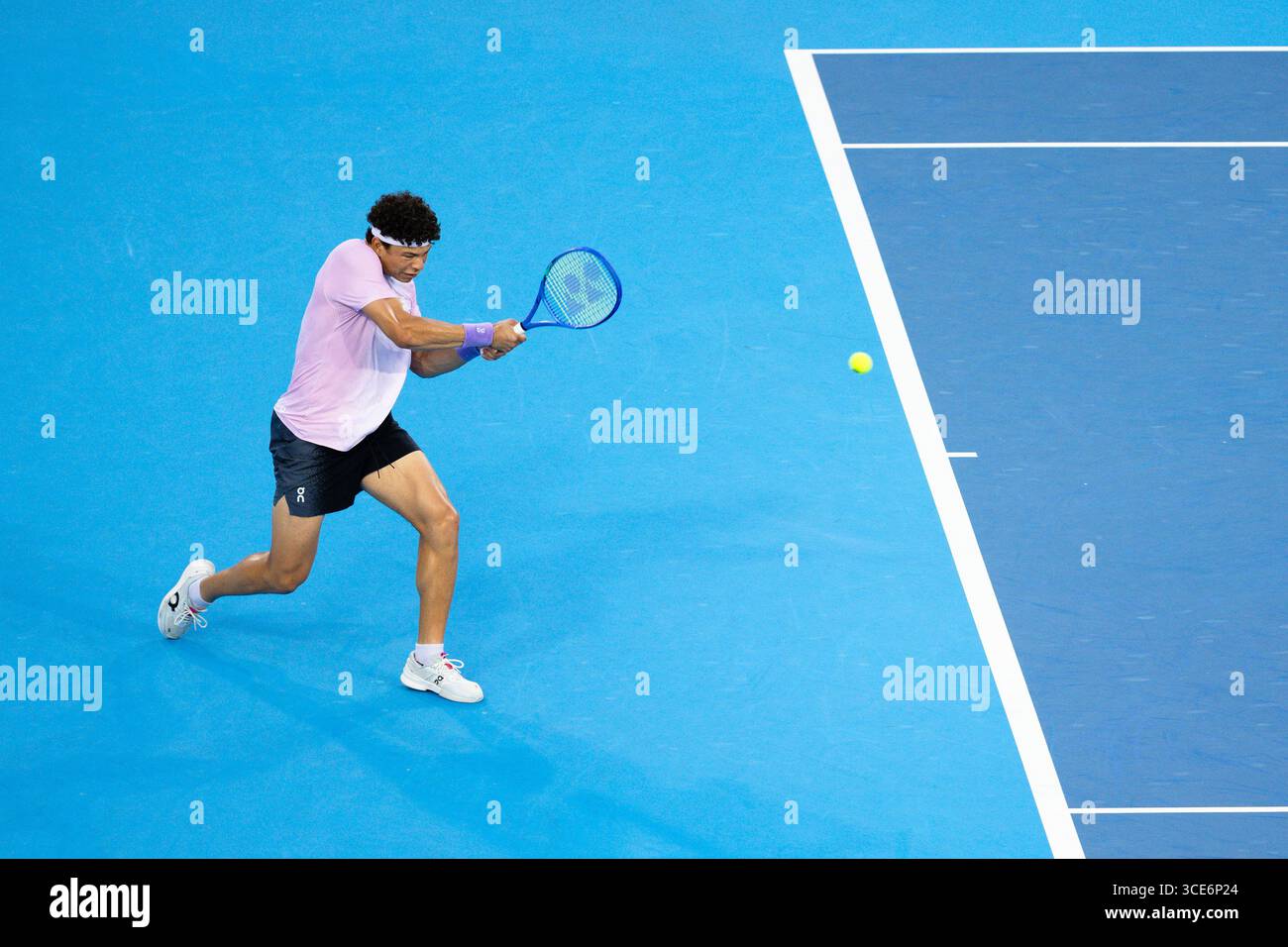 MASON, OHIO - 15 AOÛT : pendant le jour 9 de l'Open de Cincinnati au Lindner Family Tennis Center le 15 août 2025 à Mason, Ohio. (Photo de Mauricio Paiz) Banque D'Images