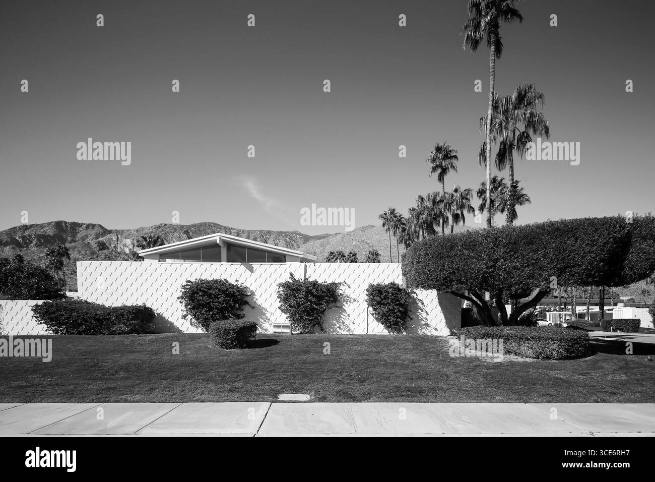 Palm Springs, Californie - 19 août 2016 : architecture moderne du milieu du siècle à Palm Springs Banque D'Images