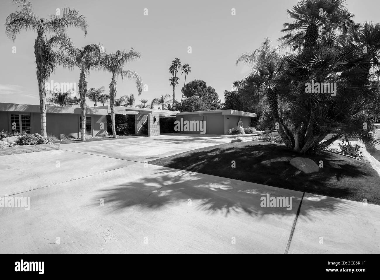 Palm Springs, Californie - 19 août 2016 : architecture moderne du milieu du siècle à Palm Springs Banque D'Images