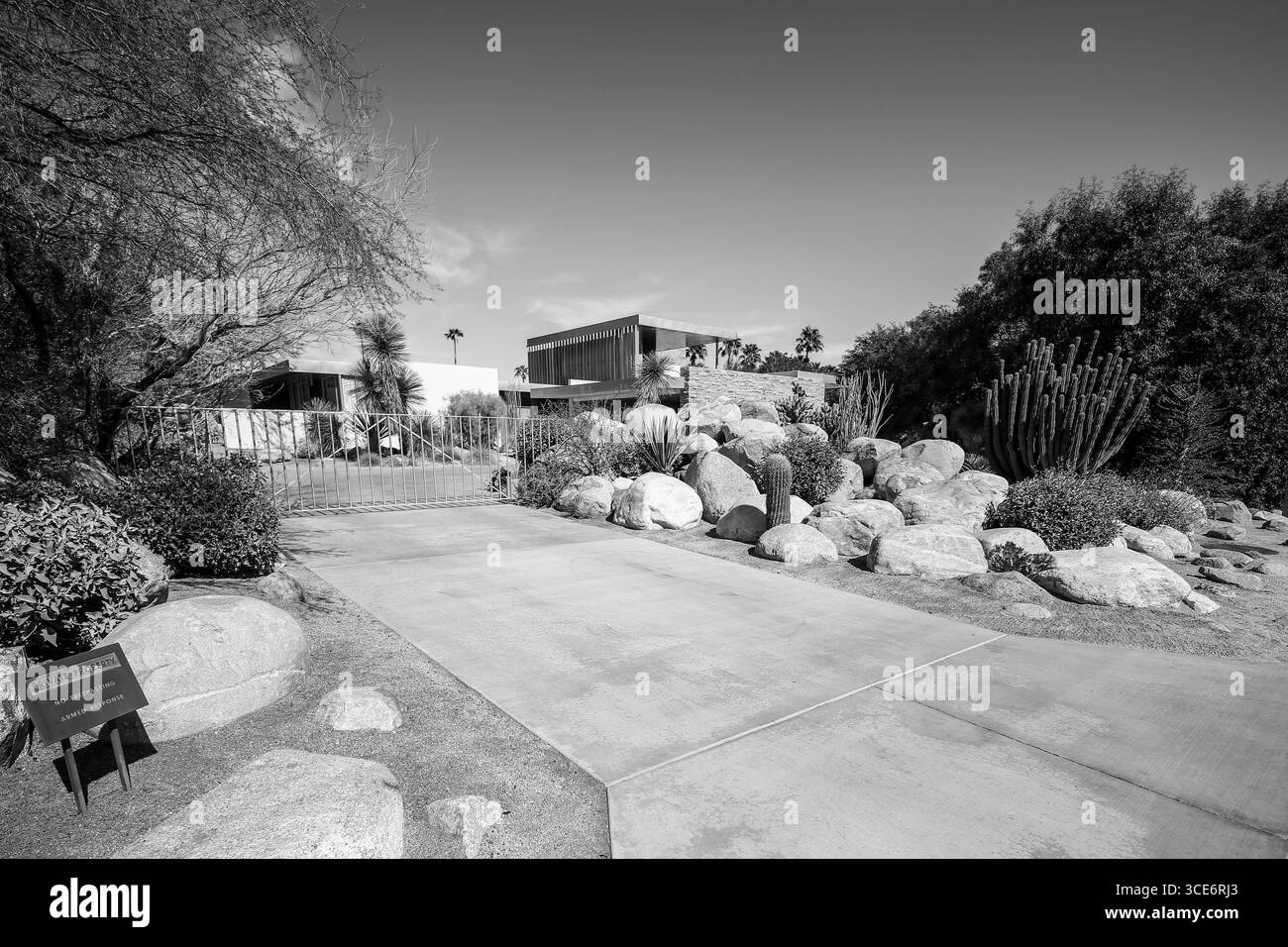 Palm Springs, Californie - 19 août 2016 : architecture moderne du milieu du siècle à Palm Springs Banque D'Images