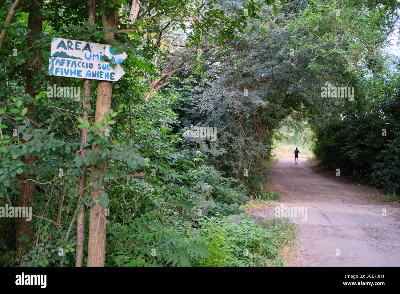 Riserva naturale Valle dell'Aniene, parc urbain de Rome, Italie Banque D'Images