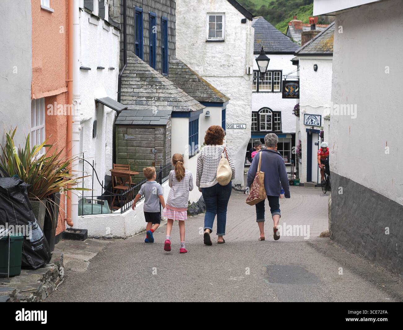 Port Isaac, ancien village de pêcheurs en Cornouailles Banque D'Images