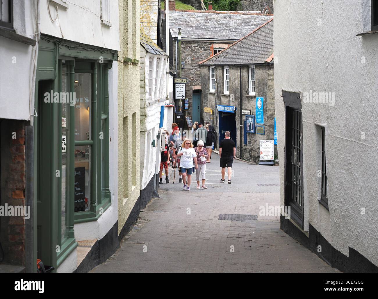 Port Isaac, ancien village de pêcheurs en Cornouailles Banque D'Images