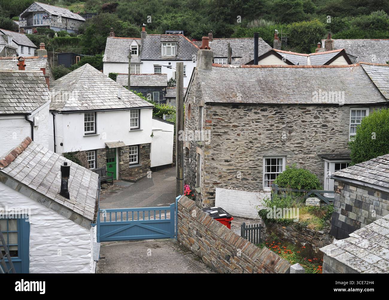Port Isaac, ancien village de pêcheurs en Cornouailles Banque D'Images