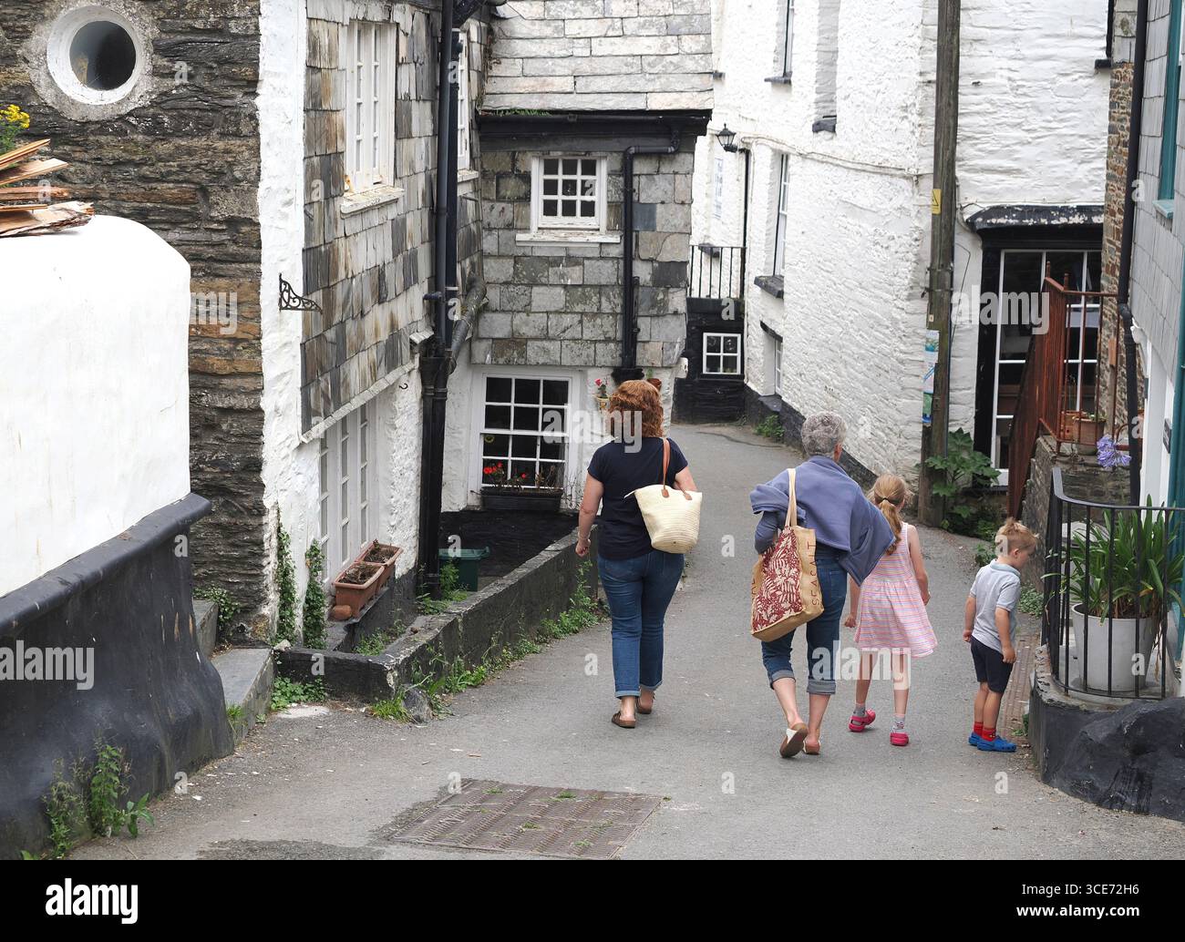 Port Isaac, ancien village de pêcheurs en Cornouailles Banque D'Images
