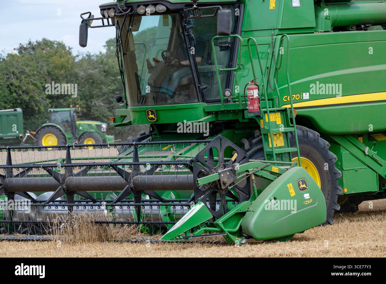 Récolte de blé Pettistree Suffolk Banque D'Images